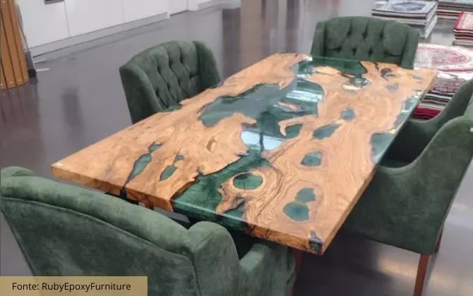 Mesa De Resina Epoxi O Que Como Funciona Como Usar