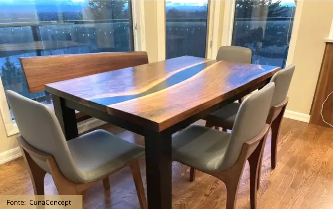 Como trabalhar com resina para mesa