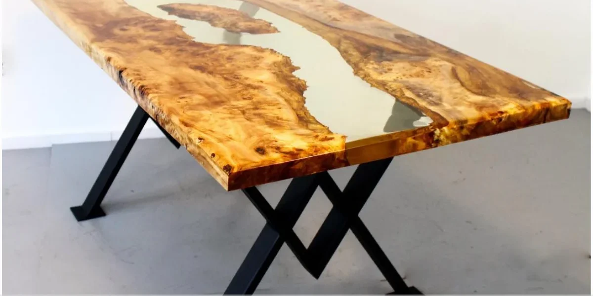 Mesa de resina com madeira preço