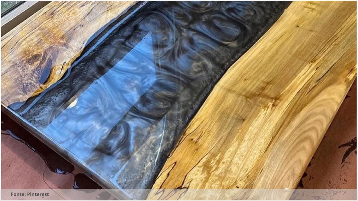 Mesa de madeira resina Mesa de madeira resina