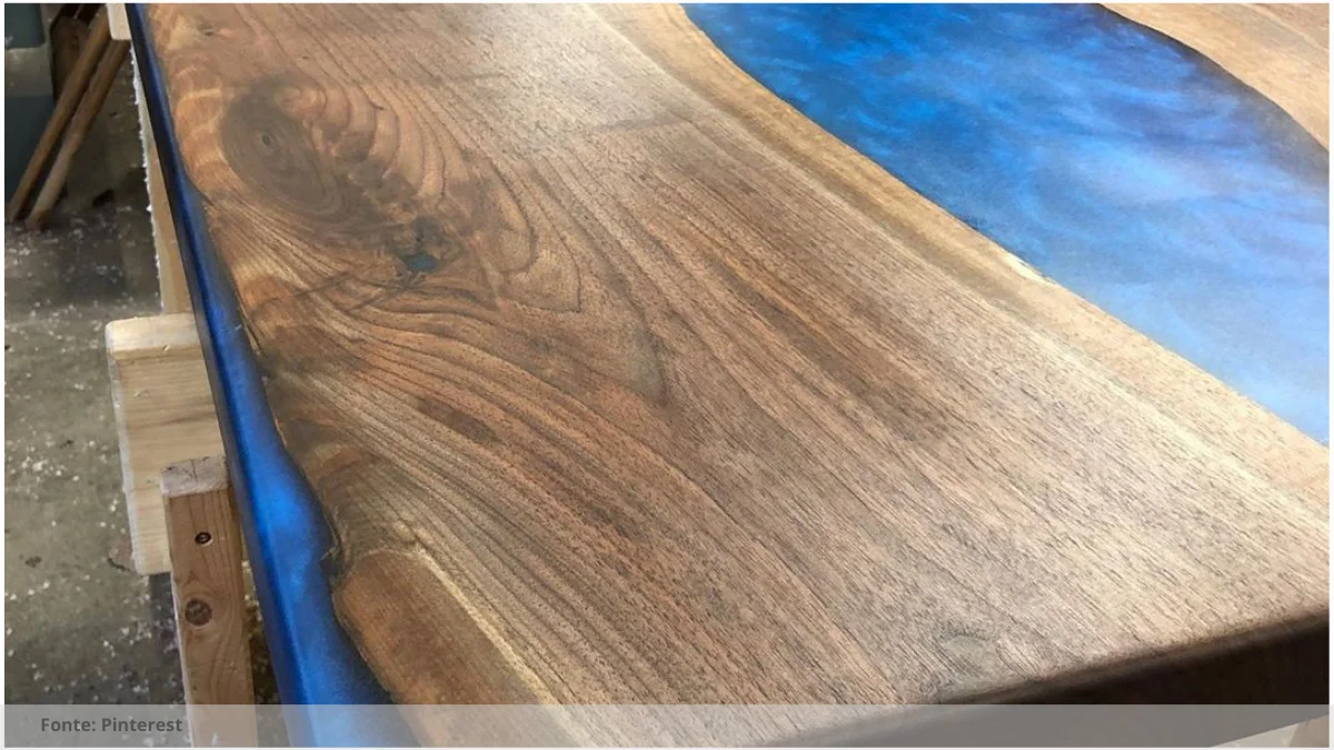 Mesa com resina epóxi preço