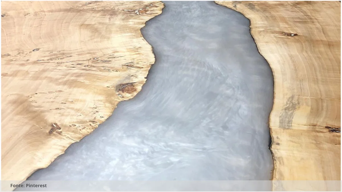 Mesa resina epoxi transparente Mesa resina epoxi transparente