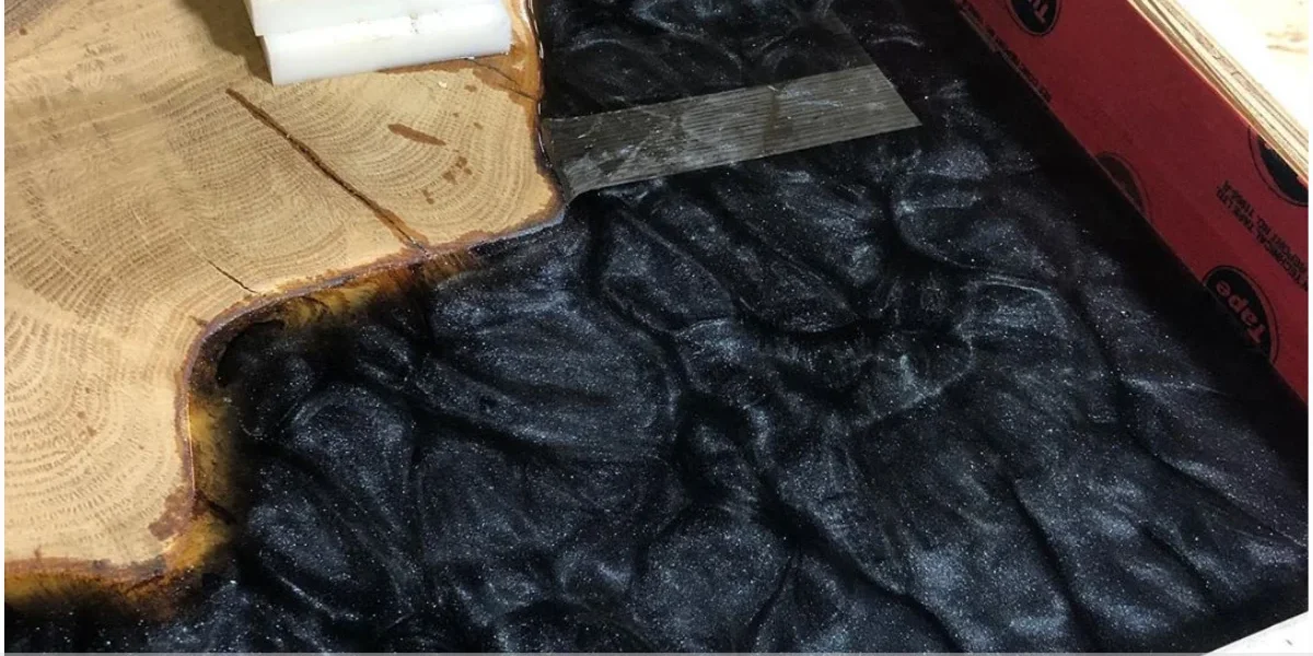 Mesa resina epoxi led