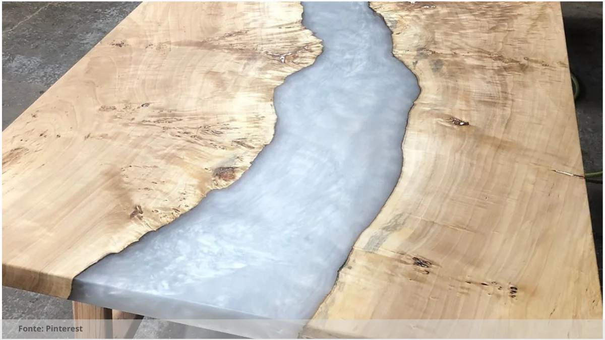 Mesa resina branca redonda