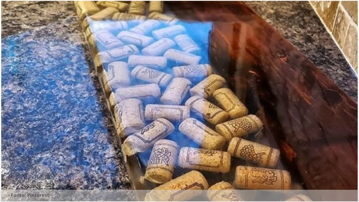 Mesa resina branca retangular