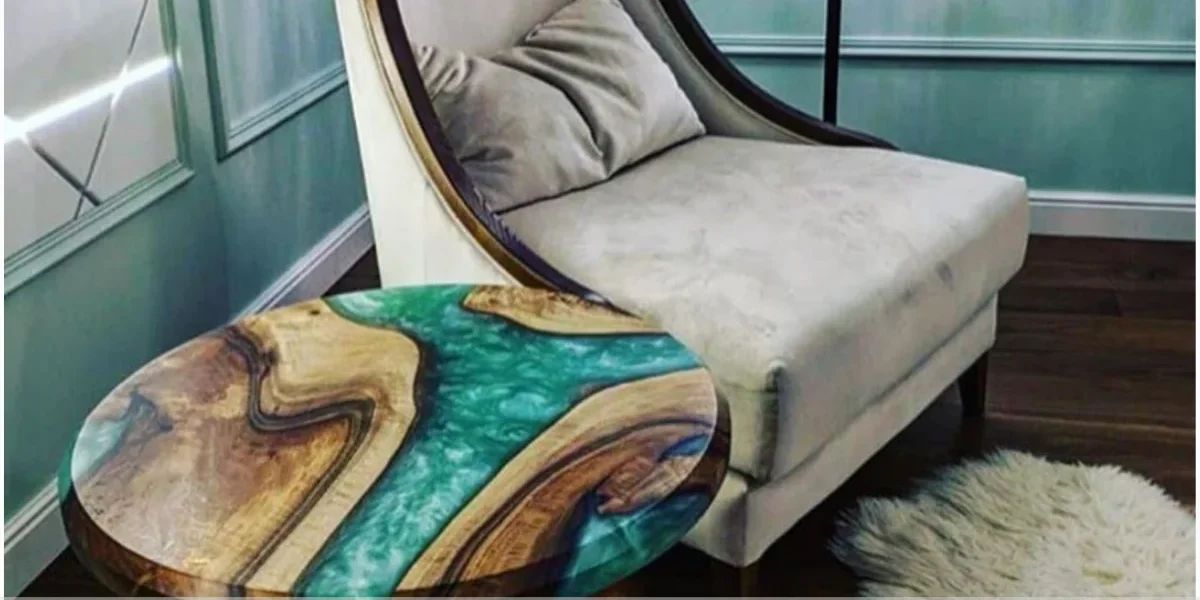 Mesa resina de centro