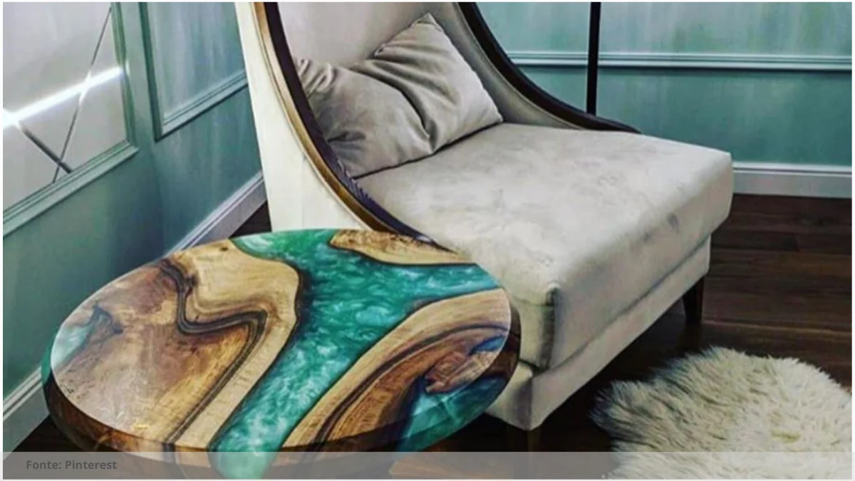 Mesa resina de centro Mesa resina de centro