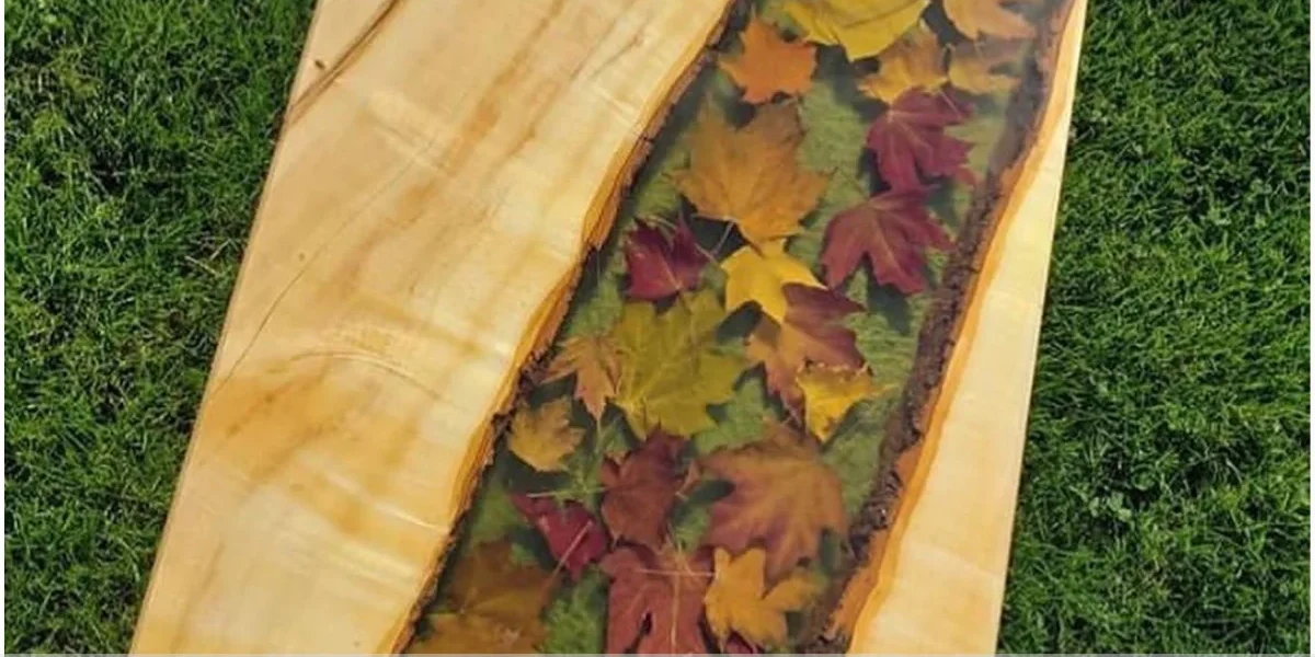 Mesa redonda resina epoxi