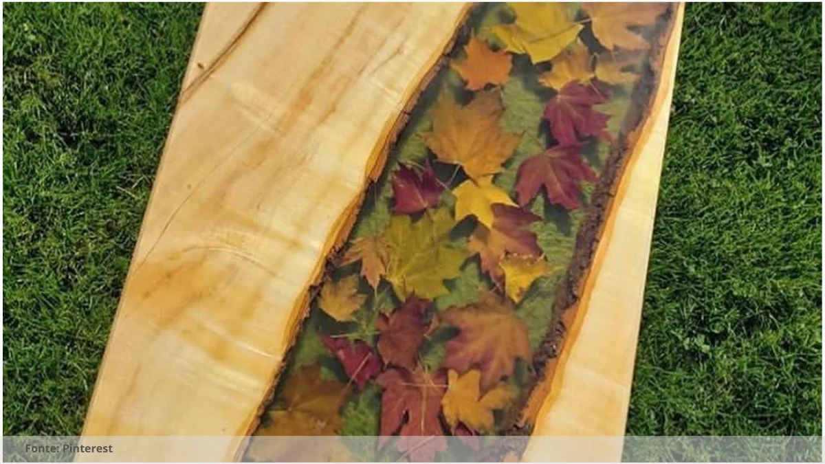 Mesa redonda resina epoxi