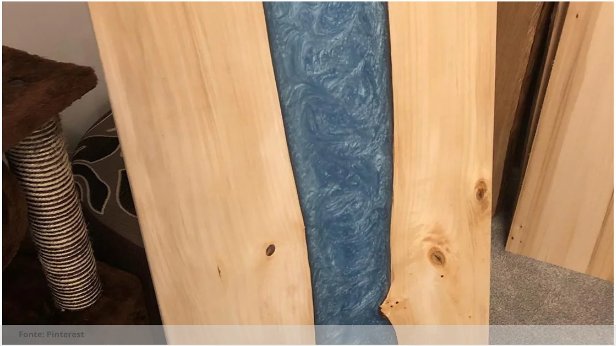 Mesa de resina verde