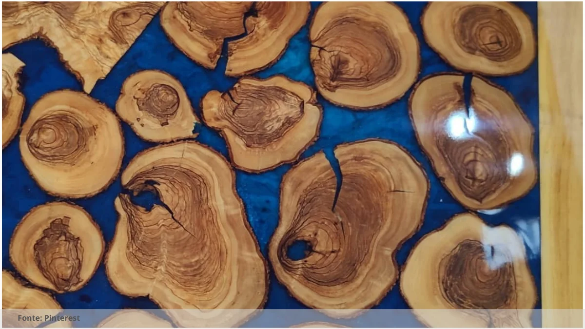 Mesa de resina preta