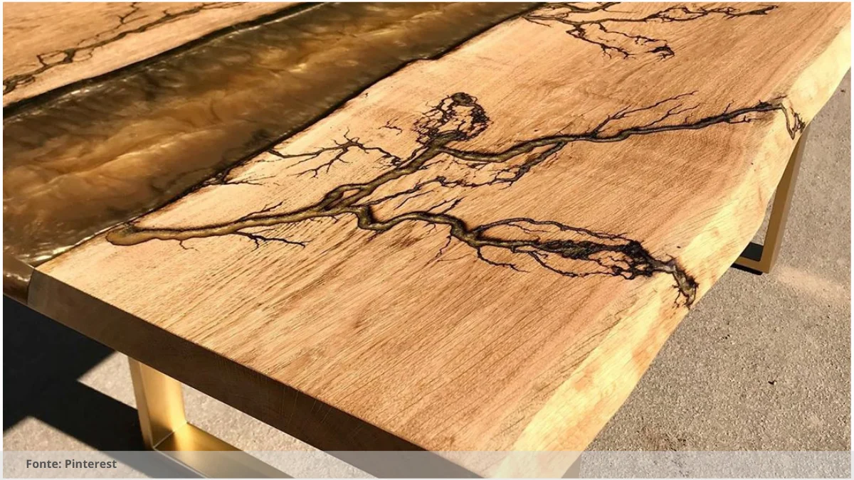 Mesa de resina preta