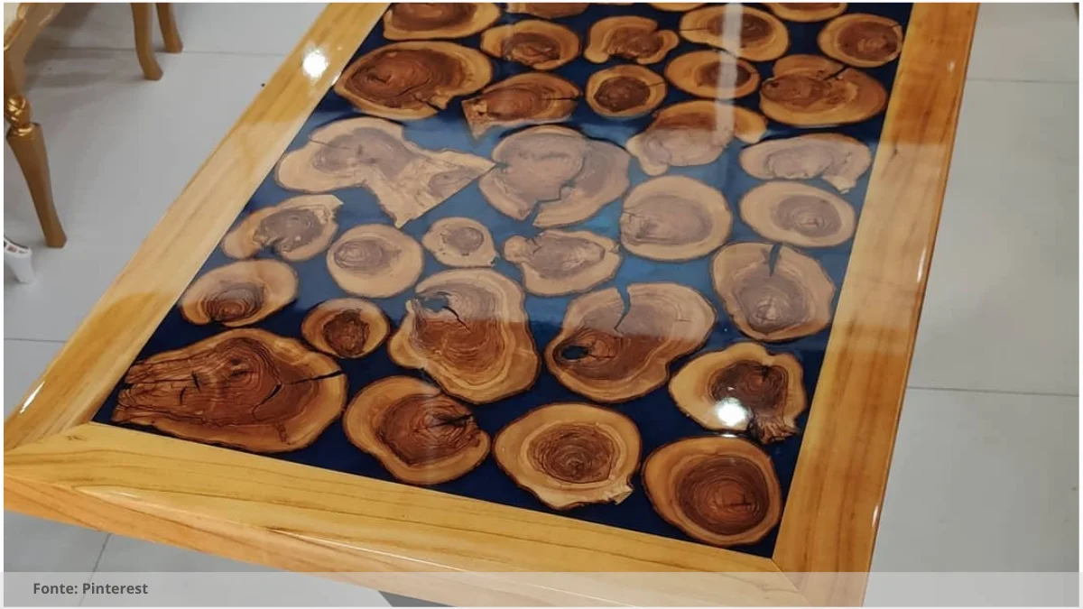 Mesa de resina para sala de jantar Mesa de resina para sala de jantar