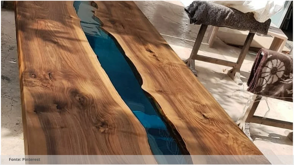 Mesa de resina para sala Mesa de resina para sala