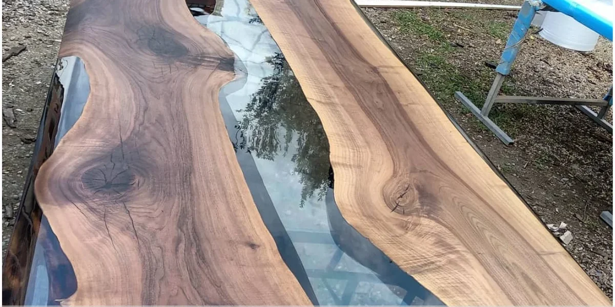 Mesa de resina para sala de jantar