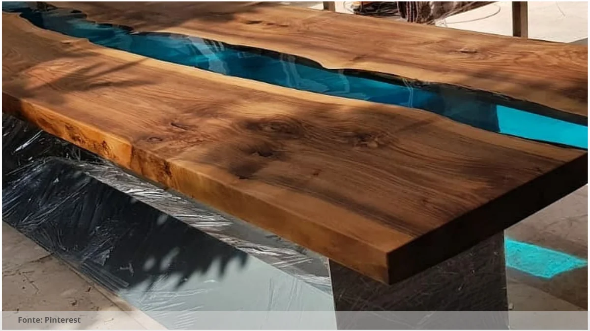 Mesa de resina para sala Mesa de resina para sala