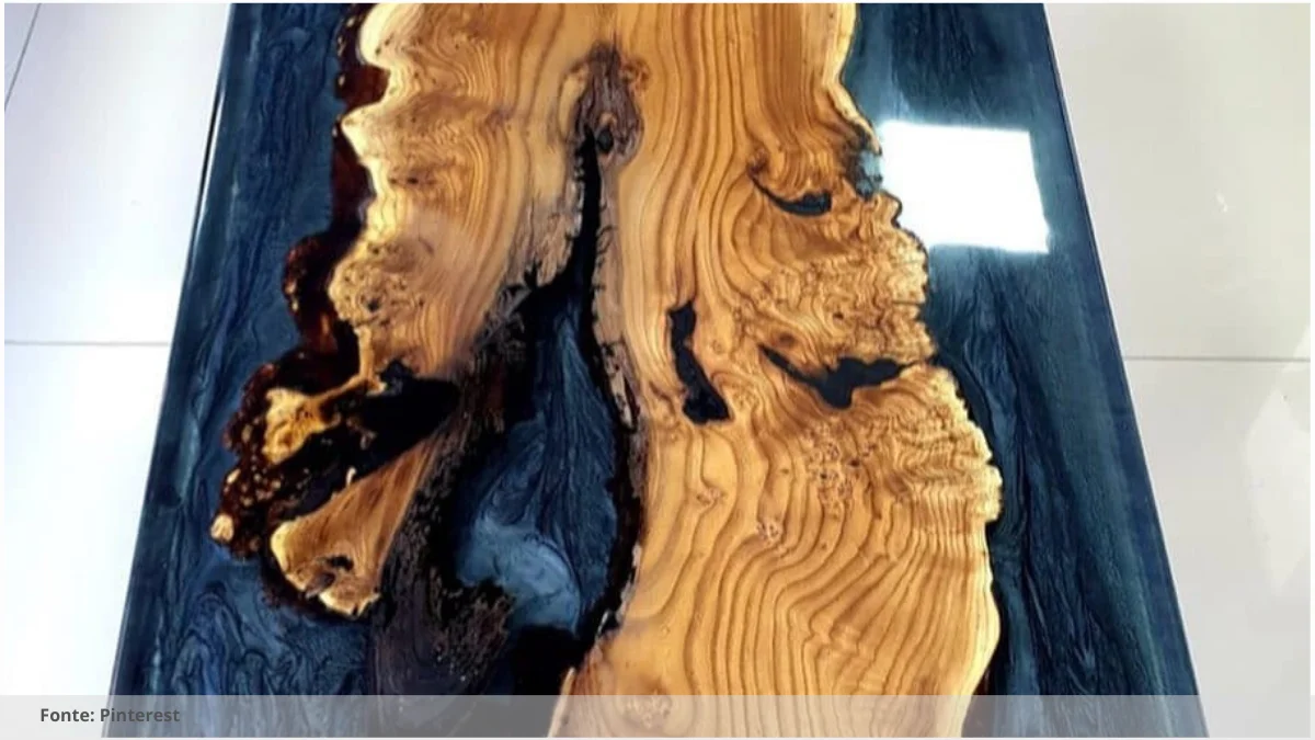 Mesa de resina é resistente Mesa de resina é resistente