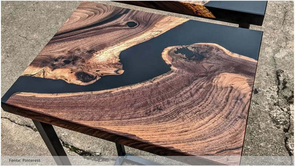 Mesa de resina é resistente Mesa de resina é resistente