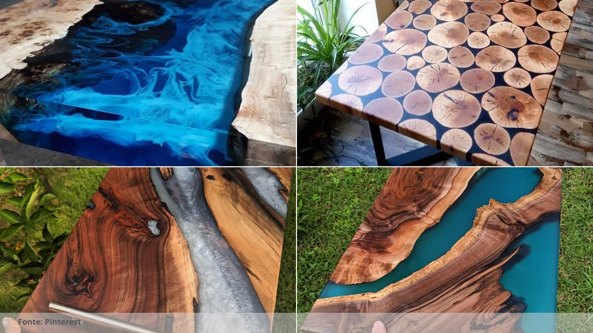 Como fazer tampo de mesa de resina Como fazer tampo de mesa de resina
