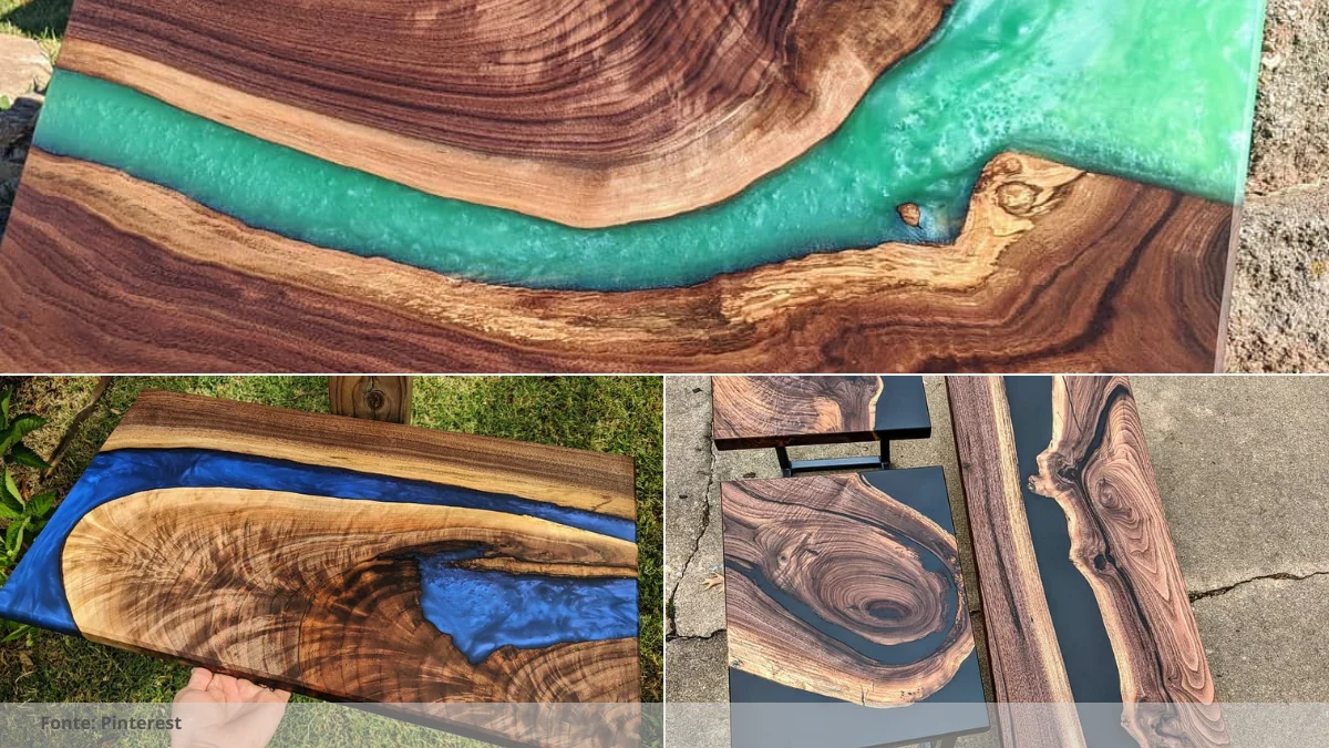 Como fazer tampo de mesa de resina Como fazer tampo de mesa de resina