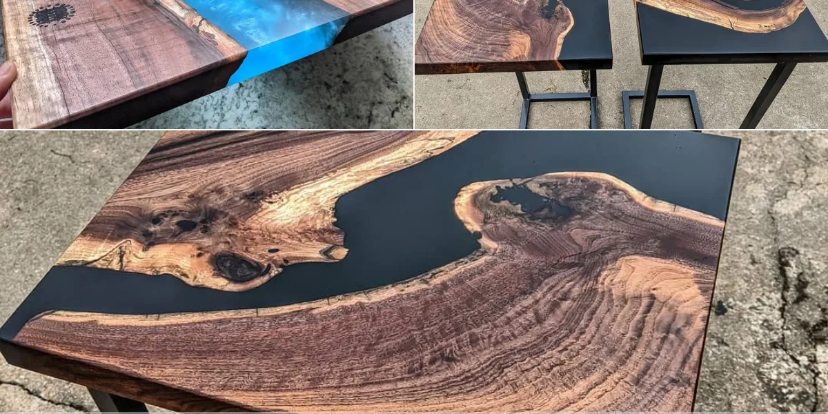 como fazer mesa de resina liquida