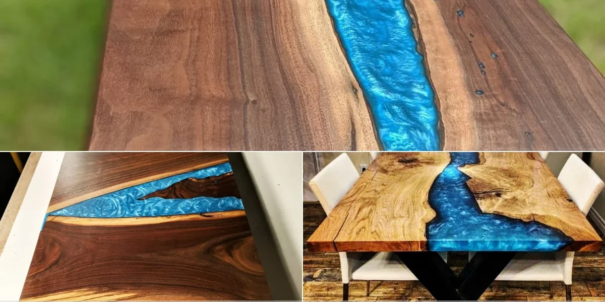 como fazer mesa de resina epóxi