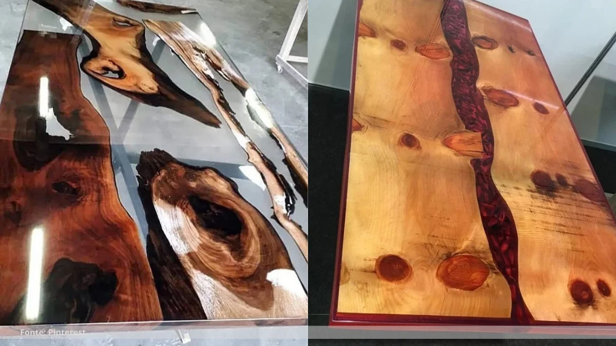 Resina epoxi madeira