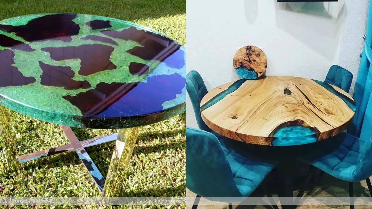 Resina em madeira rústica