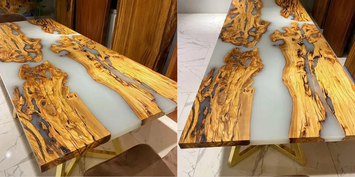 Tendências atuais em design de mesas resinadas