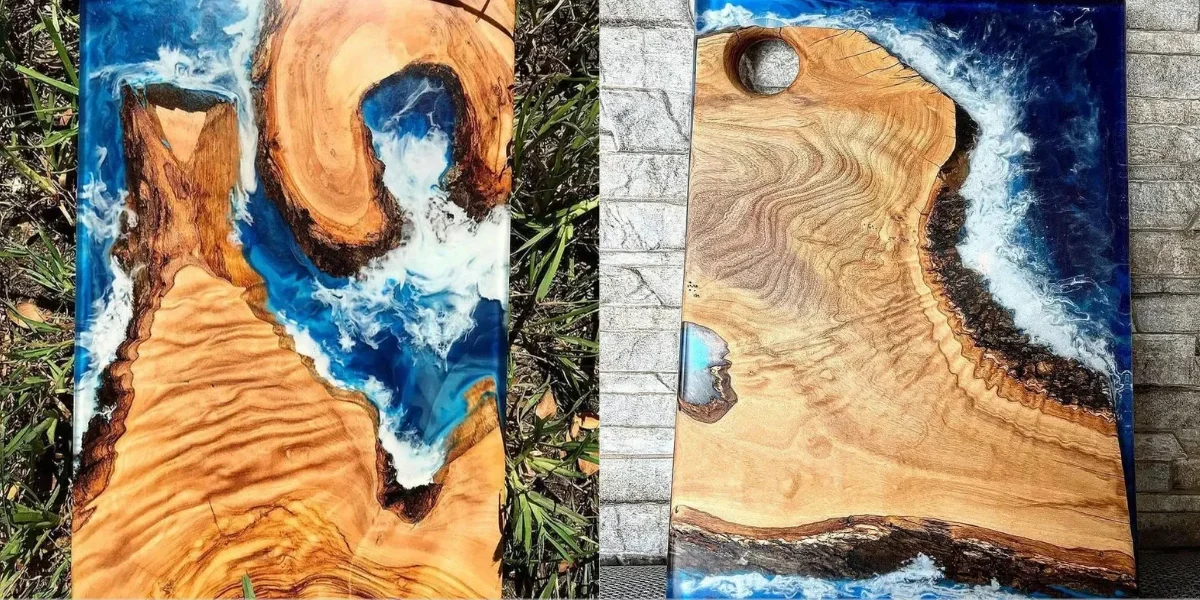 Tipos de resina usados em mesas resinadas