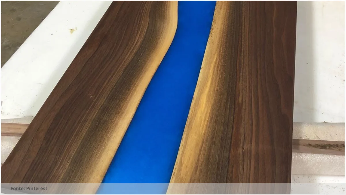 Mesa resina transparente