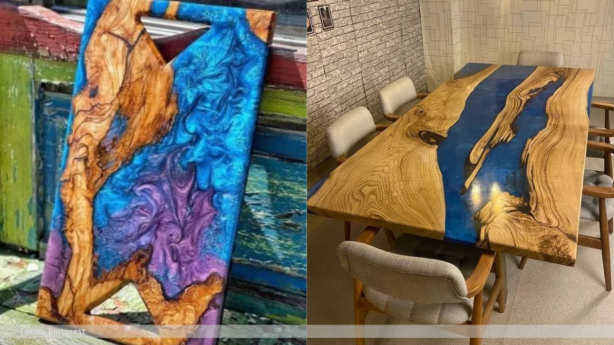 Mesas resinadas imagens