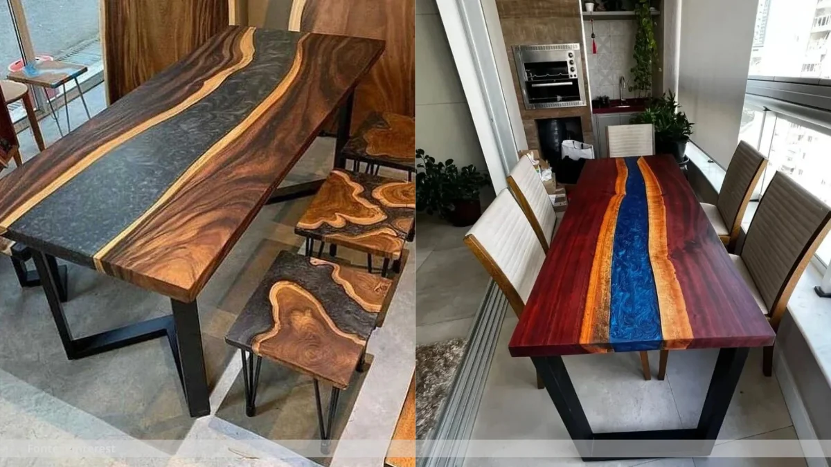 Mesas resinadas fotos