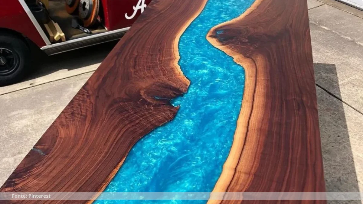 Mesas resinadas imagens