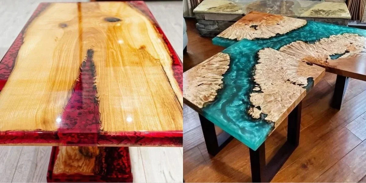 Mesa resinada personalizada