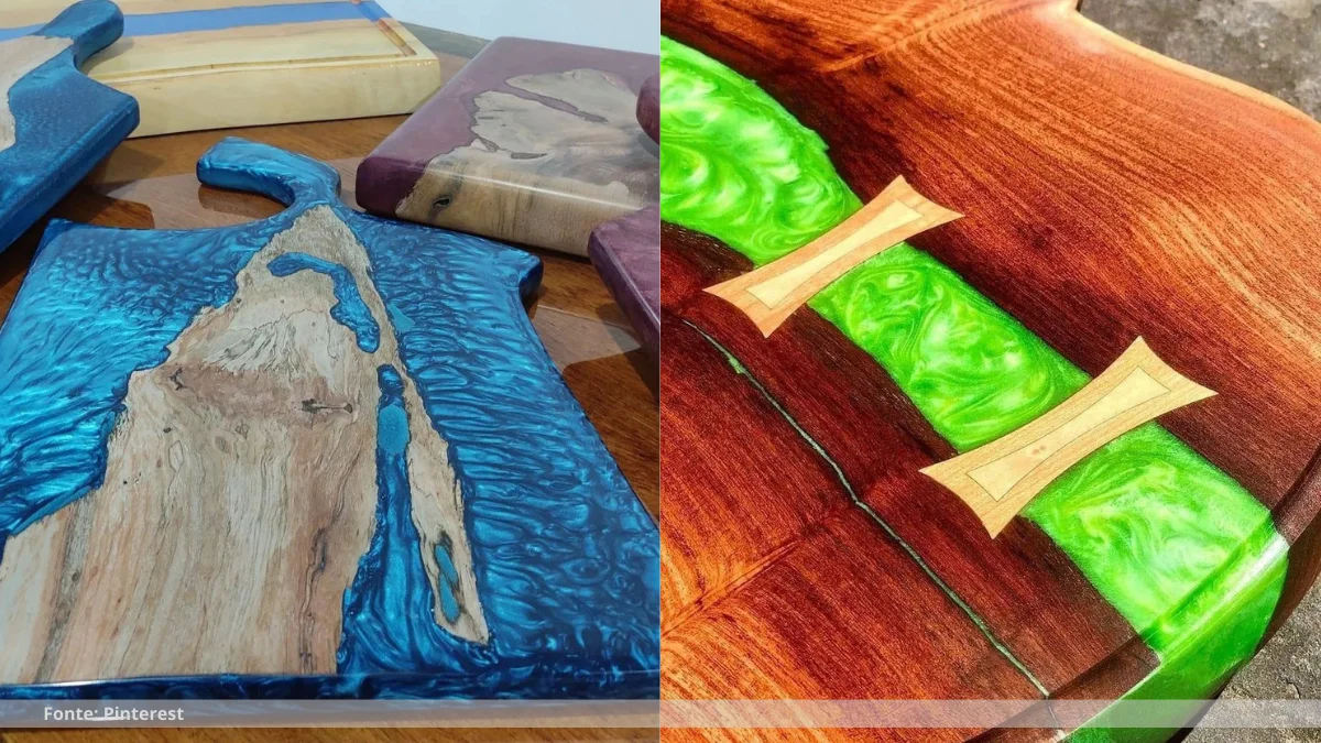 Mesa de jantar resinada