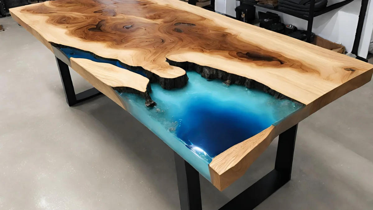 Madeira com resina epoxi
