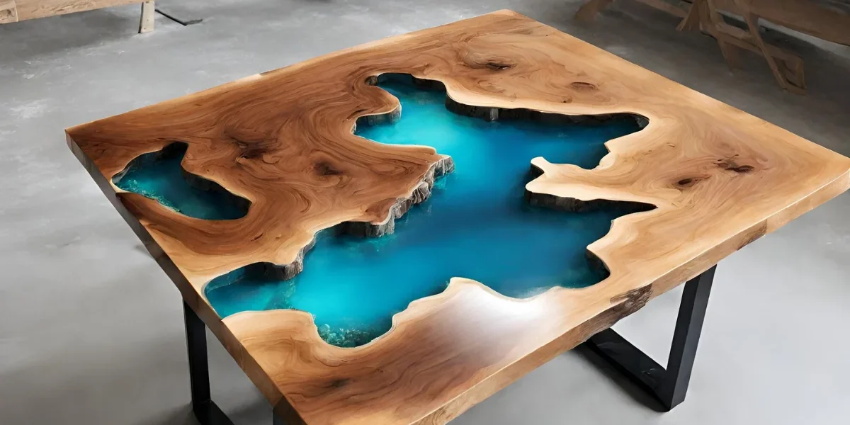 Madeira com resina epoxi