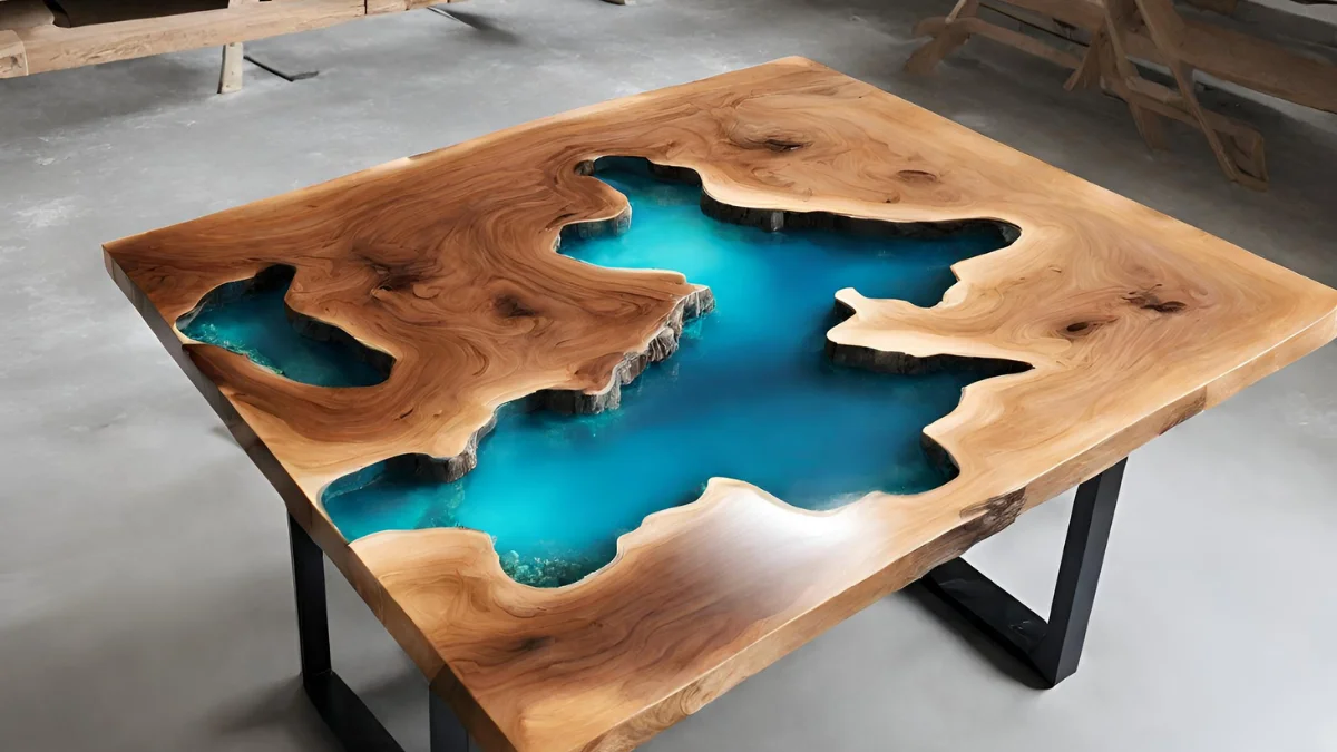 Madeira com resina epoxi