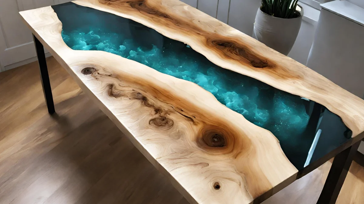 Mesa de centro de resina