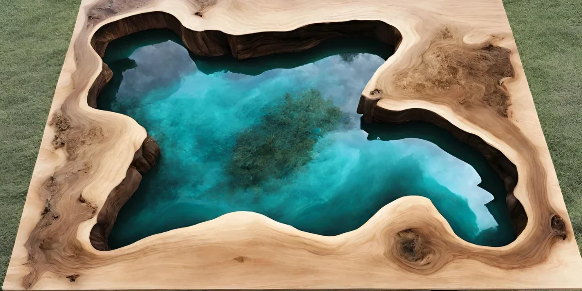 Mesa de centro de resina