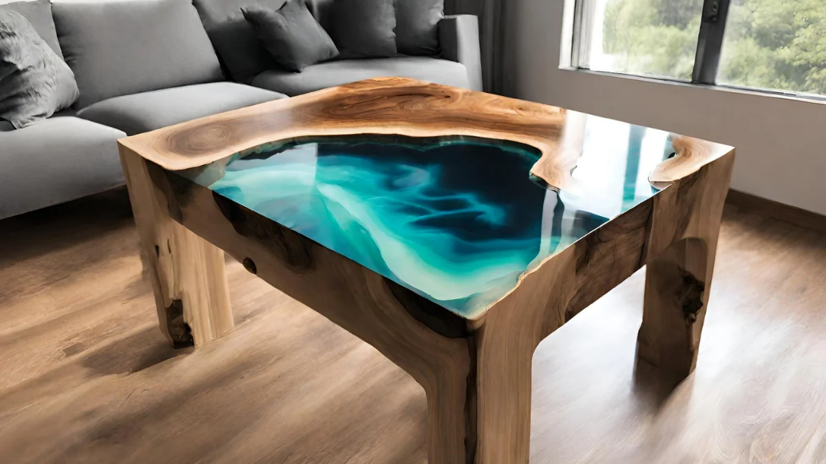 Como fazer uma mesa resinada Como fazer uma mesa resinada