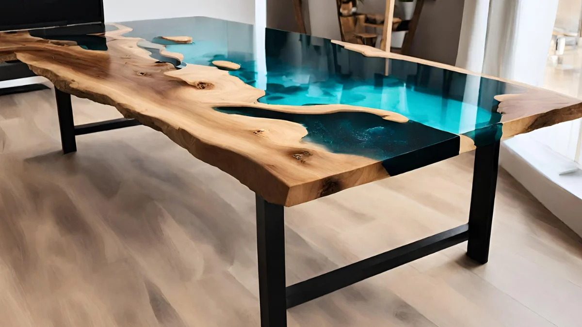 Como fazer uma mesa resinada Como fazer uma mesa resinada