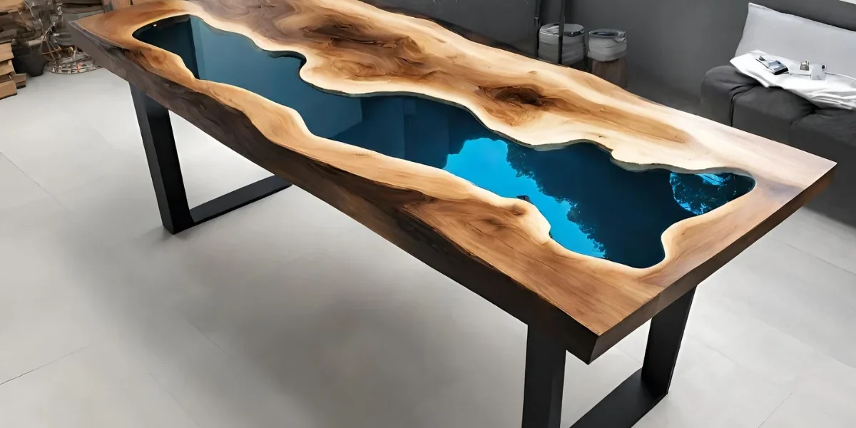 Mesa resinada de design exclusivo