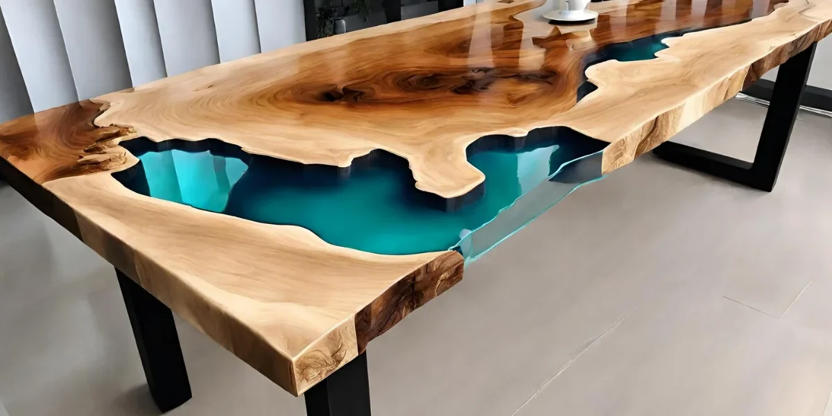 Mesa resinada para área externa