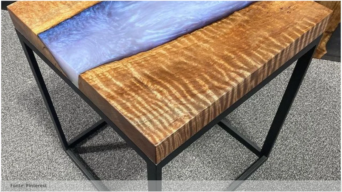 Mesa resinada para sala de jantar Mesa resinada para sala de jantar