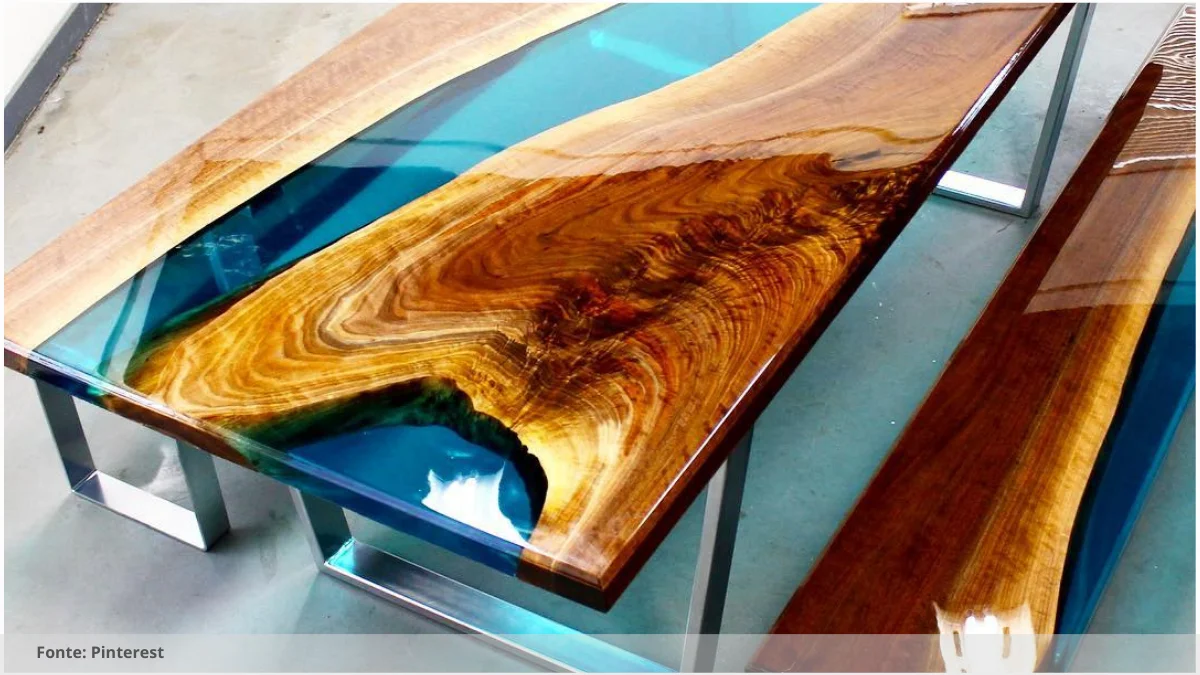 Mesa resinada para espaços de coquetel Mesa resinada para espaços de coquetel