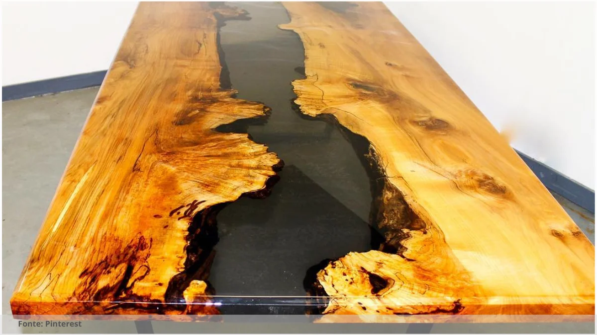 Mesa resinada para salas de espera