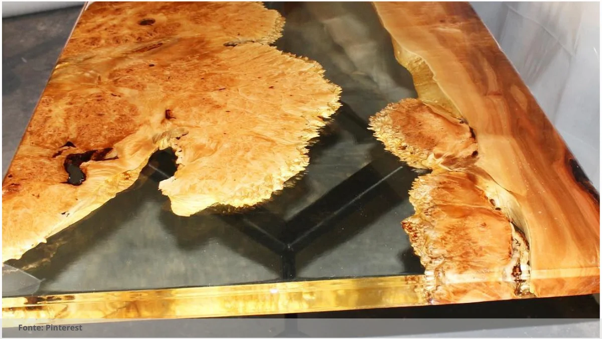 Mesa resinada para áreas de descanso Mesa resinada para áreas de descanso