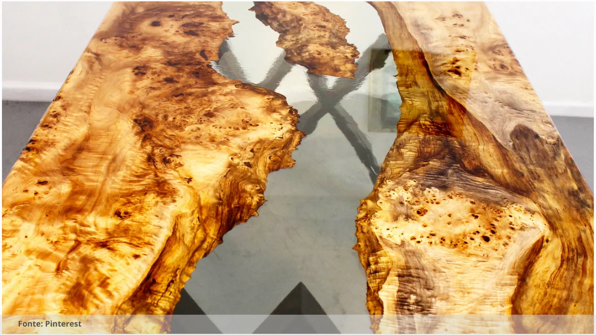 Mesa resinada para escritório moderno Mesa resinada para escritório moderno